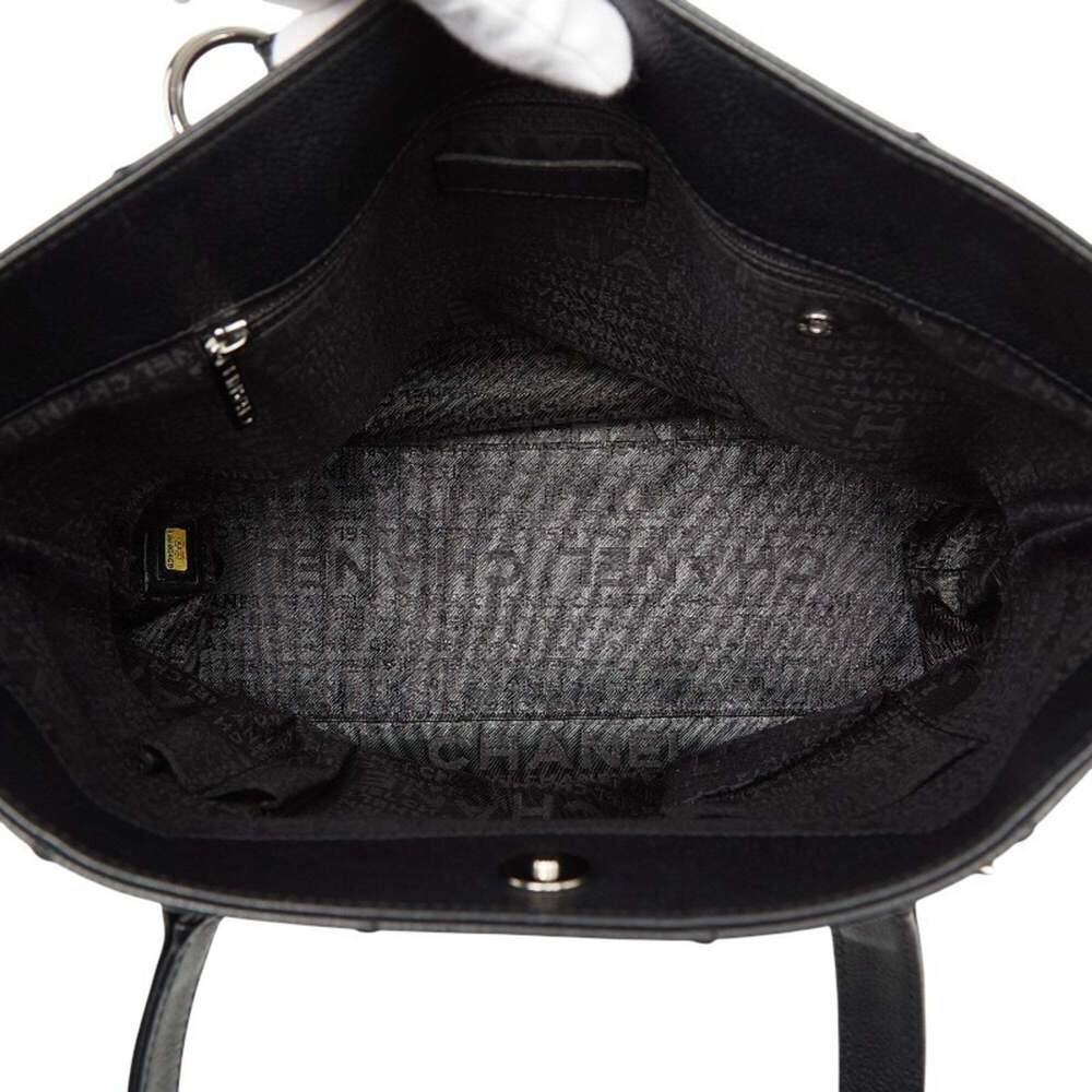 CHANEL Black Caviar Leather Tote Bag - Picture 9 of 11
